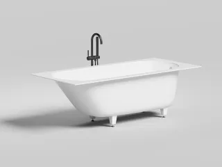 Ванна из искусственного камня Salini Ornella S-Sense 102312MRH 180x80см RAL снаружи